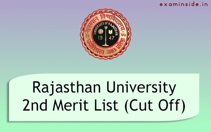 rajasthan university 2nd cut off merit list 2022