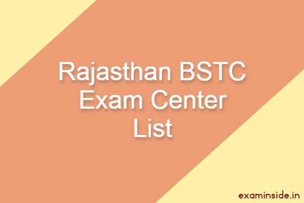 bstc exam center list 2022