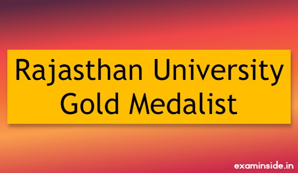 rajasthan university gold medalist 2022