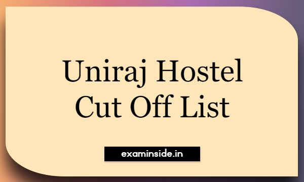 uniraj hostel cut off list 2022