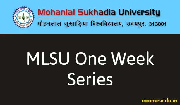 mlsu one week series pdf download