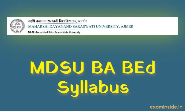 MDSU BA BEd Syllabus
