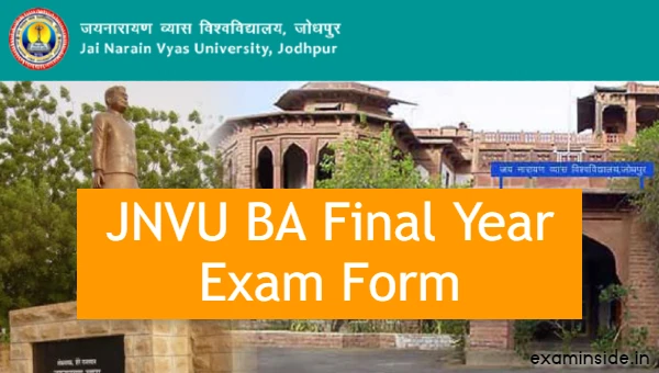 jnvu ba final year exam form