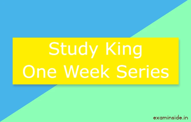 Study King One Week Series PDF