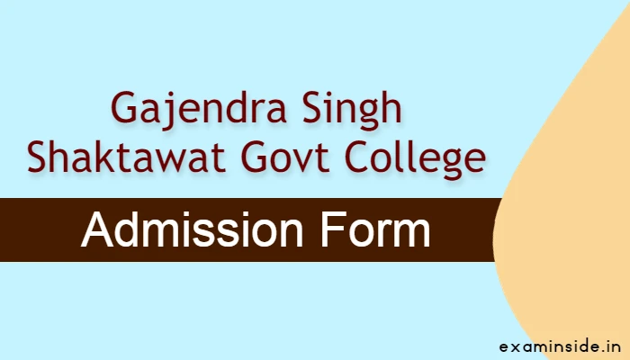 Gajendra Singh Shaktawat Govt College Bhinder Admission 2023
