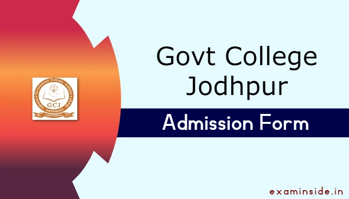 Govt College Jodhpur Admission 2022