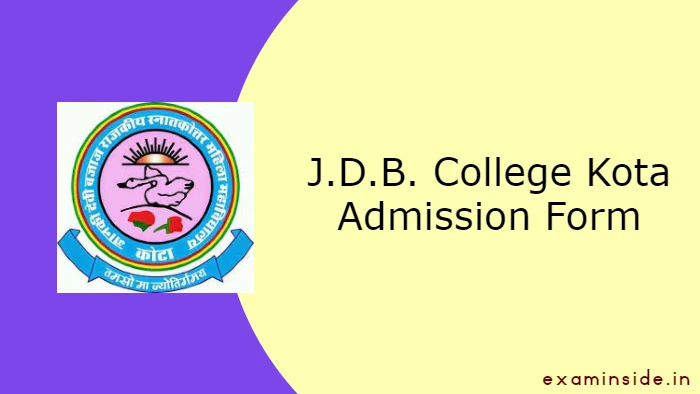 JDB College Kota Admission