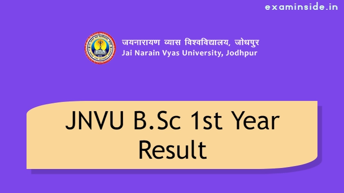jnvu bsc 1st year result 2022