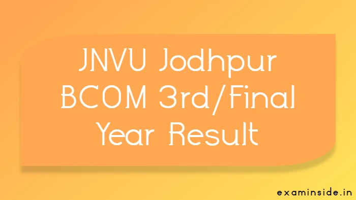jnvu bcom final year result 2022
