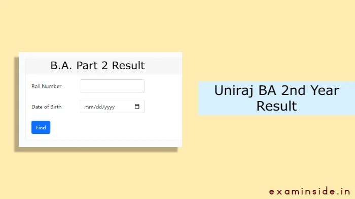 Uniraj BA 2nd Year Result 2023