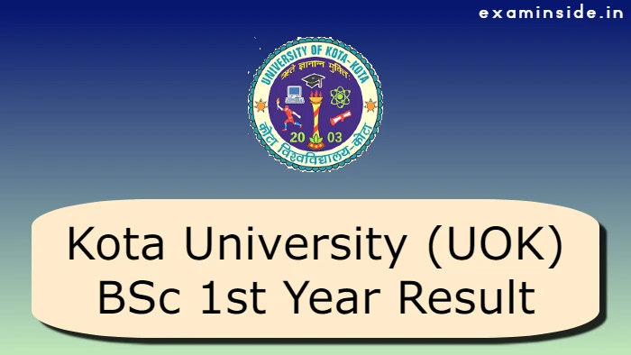 Kota University BSc 1st Year Result 2022