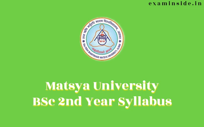 matsya university bsc 2nd year syllabus 2022