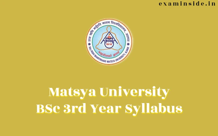 matsya university rrbmu bsc 3rd year syllabus 2022