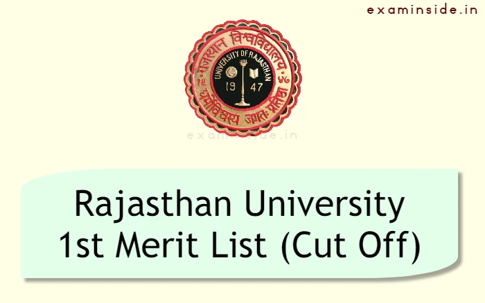 rajasthan university 1st merit list 2022