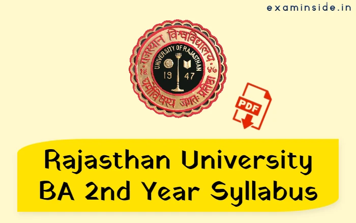 rajasthan university ba 2nd year syllabus 2023