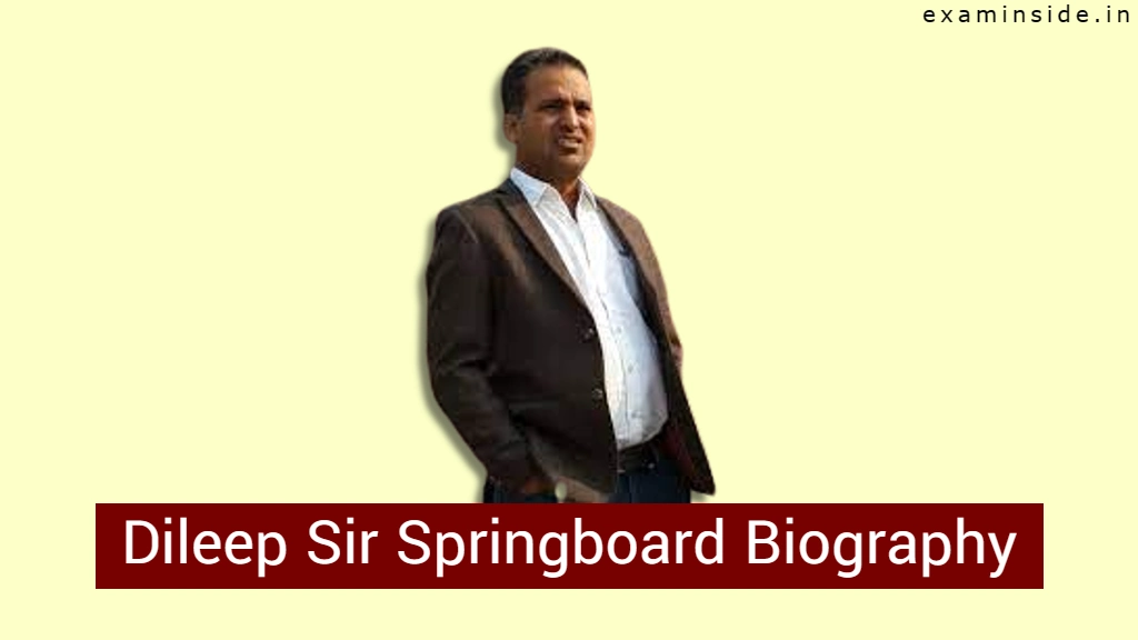 Dileep Mahecha Sir Springboard Biography