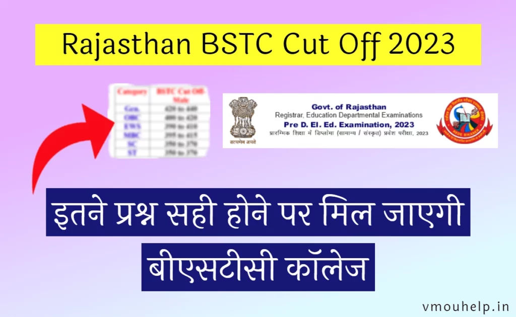 Rajasthan BSTC Cut Off 2023